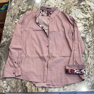 The buckle seven diamonds brand men’s button up dress shirt